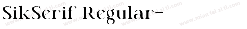 SikSerif Regular字体转换
